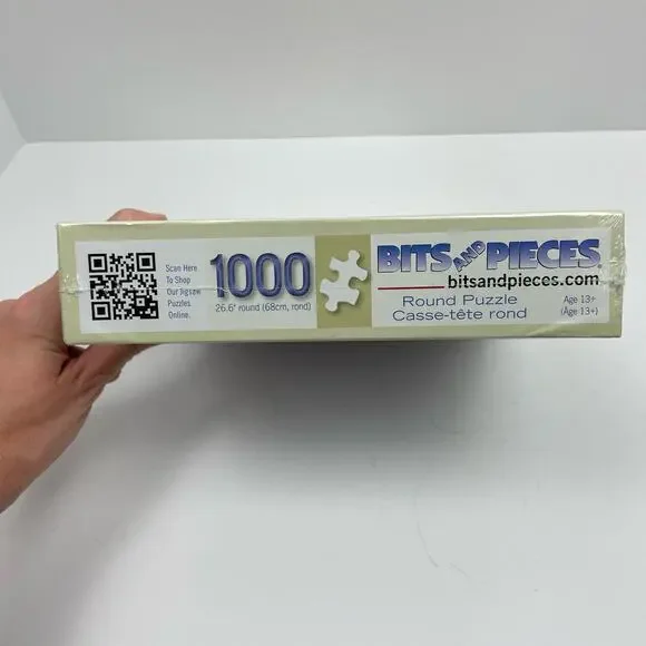 Bits and Pieces | NEW 1000 Pieces Pizza Pie Round Jigsaw Puzzle - Picture 3 of 3